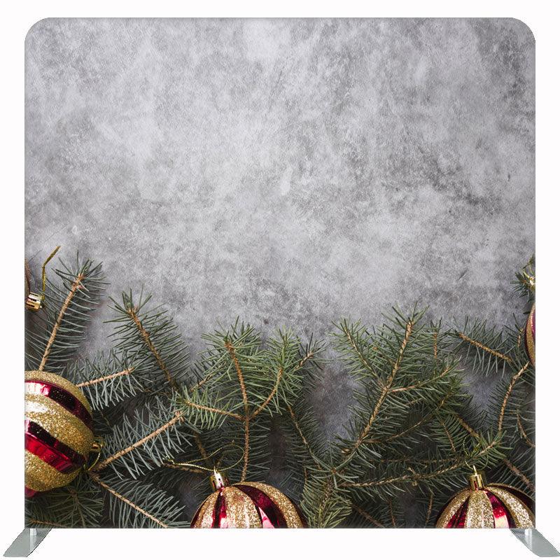 Grey Christmas Fabric Double Sided Backdrop - Layoris
