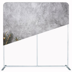 Grey Christmas Fabric Double Sided Backdrop - Layoris