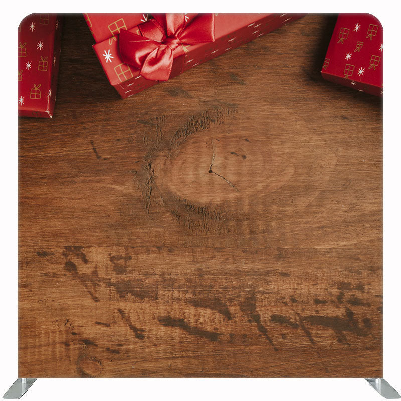 Wood Grain Gift Box Photography Double Sided Backdrop - Layoris