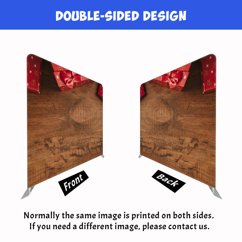 Wood Grain Gift Box Photography Double Sided Backdrop - Layoris