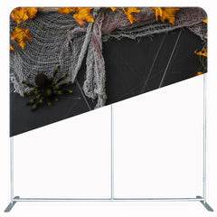 Spider Evil Pumpkin Halloween Double Sided Backdrop - Layoris