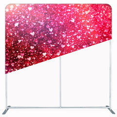 Dense Love Red Fabric Double Sided Backdrop - Layoris