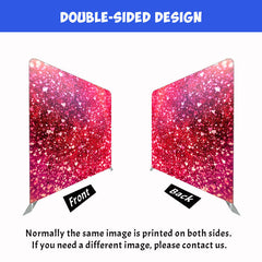 Dense Love Red Fabric Double Sided Backdrop - Layoris
