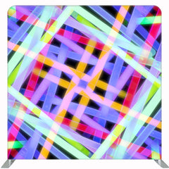 Fluorescent Beam Dance Party Double Sided Backdrop - Layoris