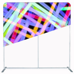 Fluorescent Beam Dance Party Double Sided Backdrop - Layoris