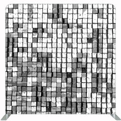 Sparkling Silver Sequin Wall Double Sided Backdrop - Layoris