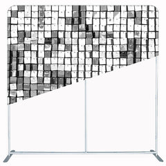 Sparkling Silver Sequin Wall Double Sided Backdrop - Layoris