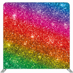 Rainbow Sequins Sparkle Party Double Sided Backdrop - Layoris
