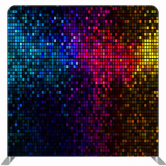 Colorful Disco Sequin Dance Party Square Backdrop - Layoris