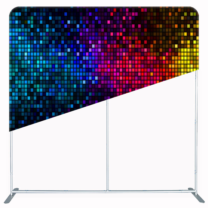 Colorful Disco Sequin Dance Party Square Backdrop - Layoris