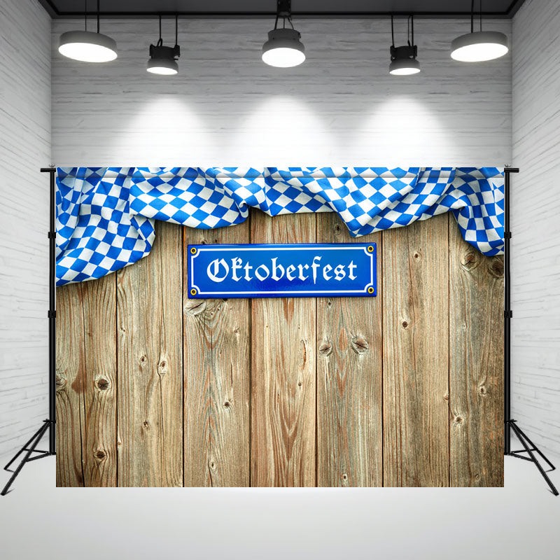 Wooden Board Texture Oktoberfest Backdrop - Layoris