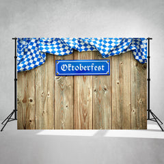 Wooden Board Texture Oktoberfest Backdrop - Layoris