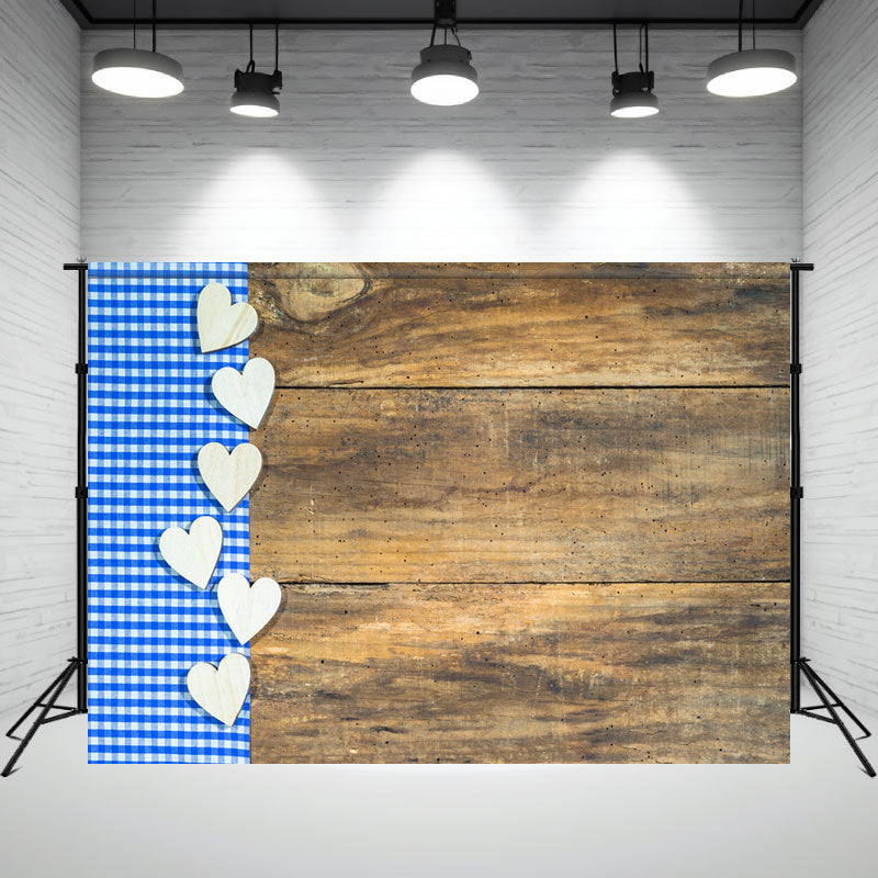 Wooden Lattice Heart Munich Oktoberfest Backdrop - Layoris