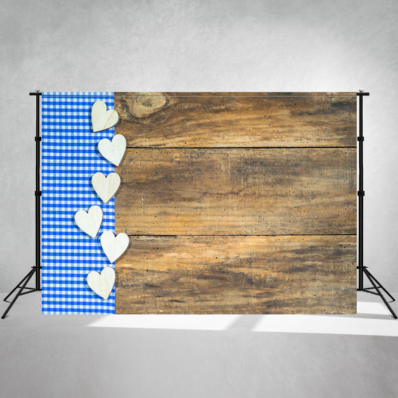 Wooden Lattice Heart Munich Oktoberfest Backdrop - Layoris