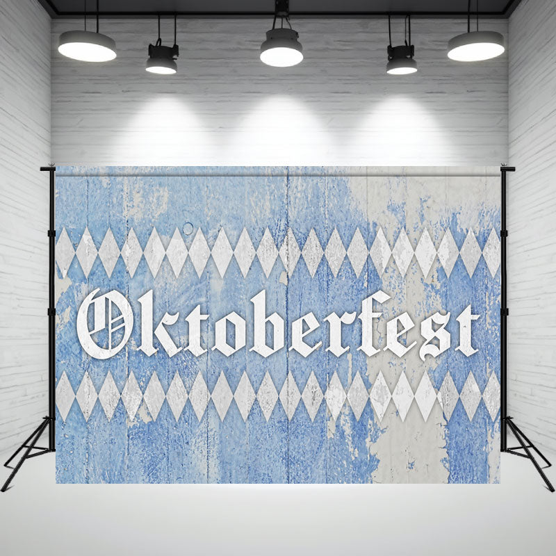 Bavarian Style Wood Grain Oktoberfest Backdrop - Layoris
