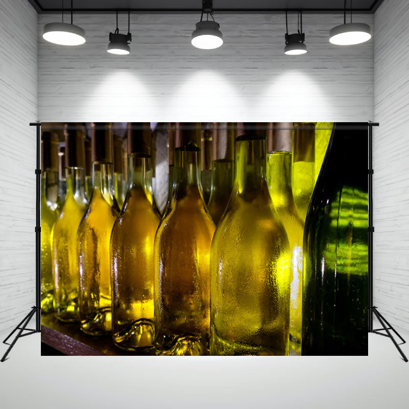 Hungarian Tokaji Wine Bottles Backdrop - Layoris