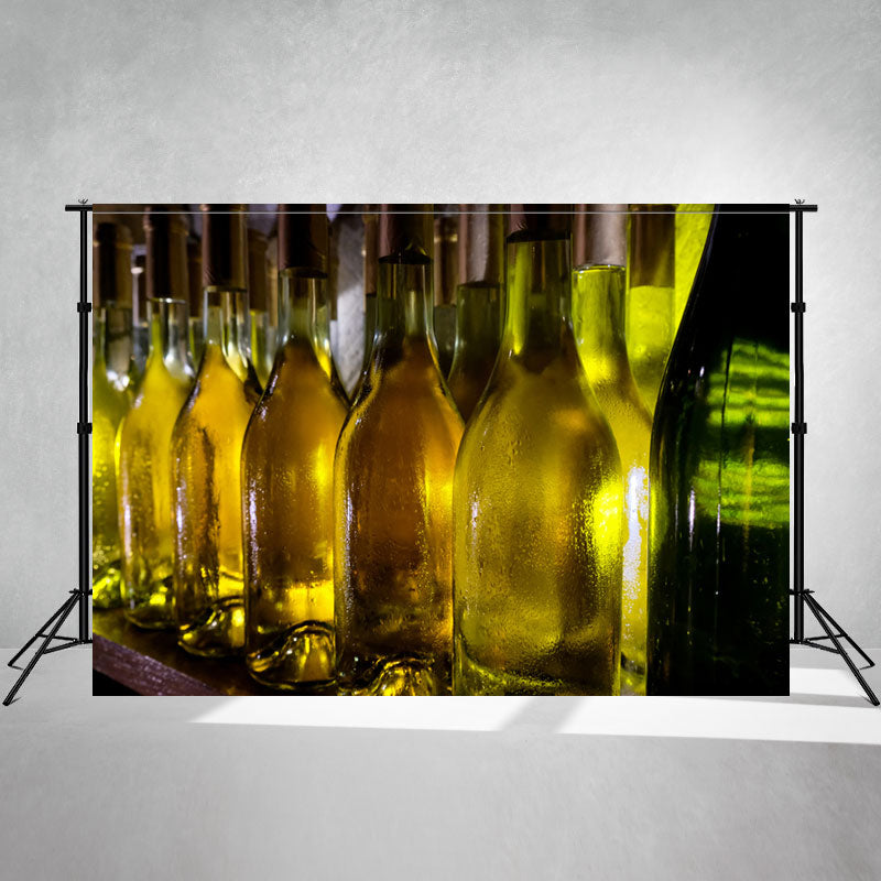 Hungarian Tokaji Wine Bottles Backdrop - Layoris
