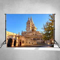 Fisherman Bastion On Buda Hill Architecture Backdrop - Layoris