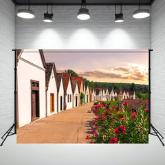 Ancient Traditional Wine Cellar Architecture Backdrop - Layoris