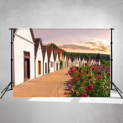 Ancient Traditional Wine Cellar Architecture Backdrop - Layoris