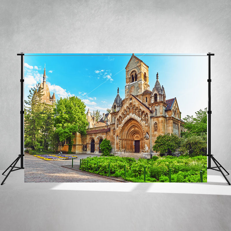 Vajdahunyad Castle Architecture Backdrop - Layoris