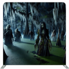 Horrible Zombie Halloween Double Sided Backdrop - Layoris