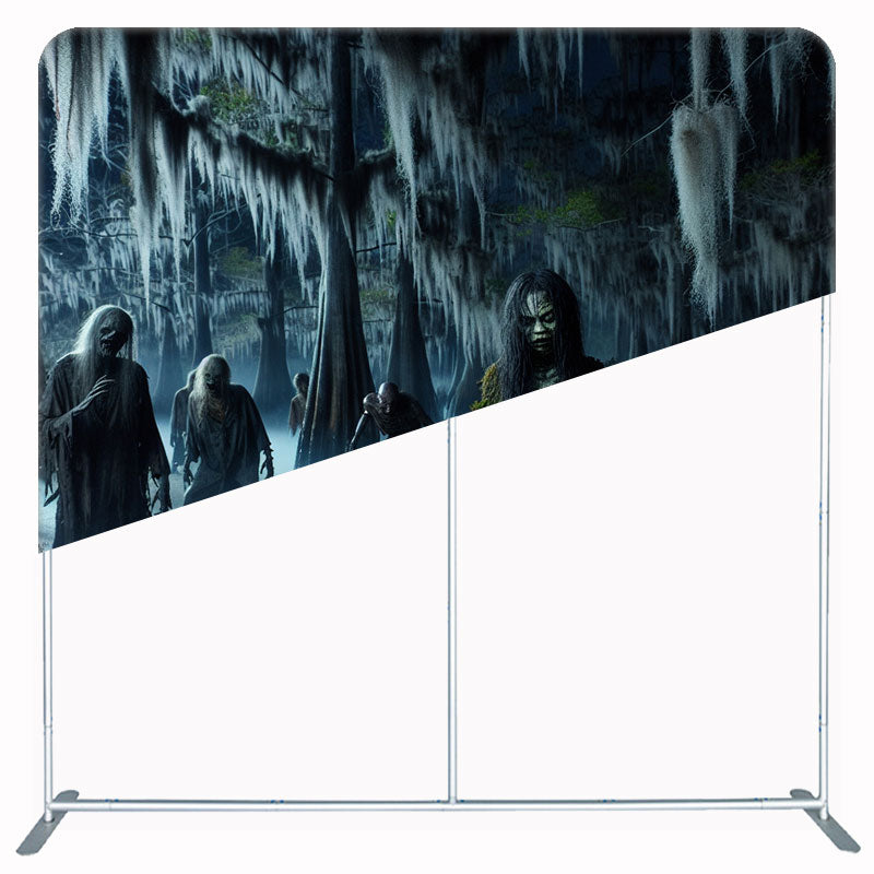Horrible Zombie Halloween Double Sided Backdrop - Layoris