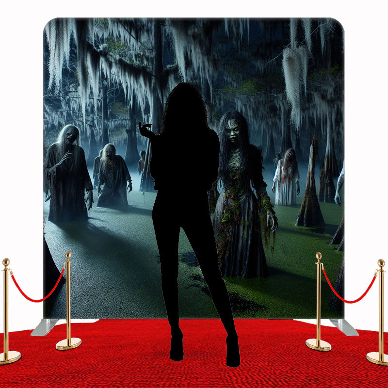 Horrible Zombie Halloween Double Sided Backdrop - Layoris