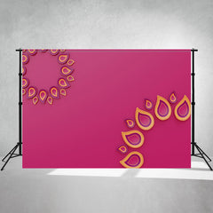 Simple Candle Pink Diwali Photography Backdrop - Layoris