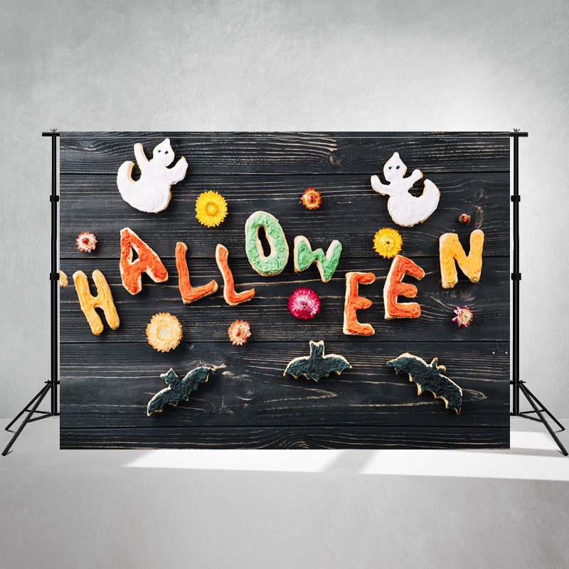 Cute Pumpkin Ghost Diy Halloween Backdrop - Layoris