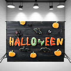 Spider Bat Pumpkin Diy Halloween Backdrop - Layoris