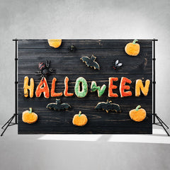 Spider Bat Pumpkin Diy Halloween Backdrop - Layoris