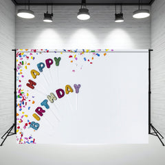 Birthday Photography Backdrop With Colorful Candles - Layoris