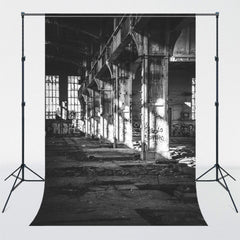 Spooky Dilapidated Architecture Backdrop - Layoris