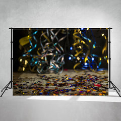 Scattered Ribbons Birthday Photo Backdrop - Layoris