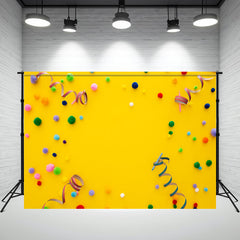 Yellow Diy Birthday Photography Backdrop - Layoris
