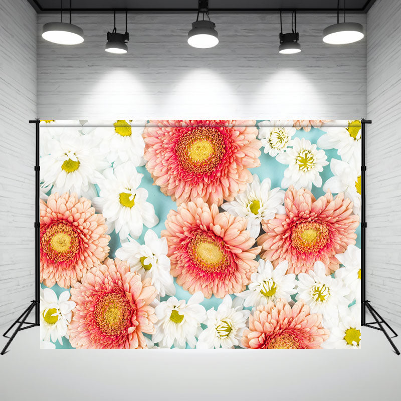 Blooming Flowers Lady Photography Backdrop - Layoris