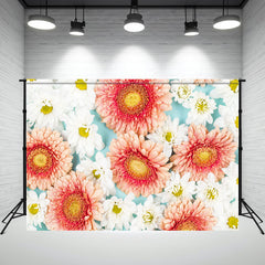 Blooming Flowers Lady Photography Backdrop - Layoris