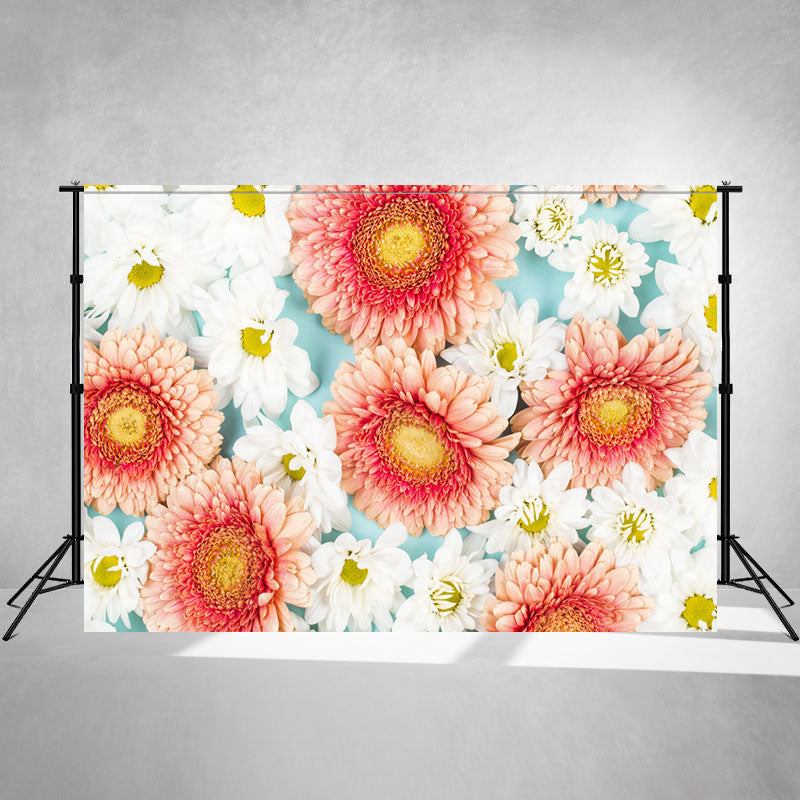 Blooming Flowers Lady Photography Backdrop - Layoris