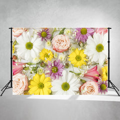 Elegant Blooming Flowers Photography Backdrop - Layoris
