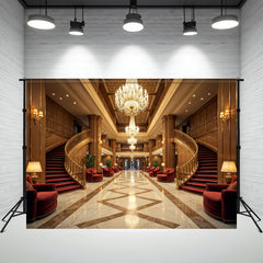 Noble Hall Staircase Architecture Backdrop - Layoris