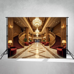 Noble Hall Staircase Architecture Backdrop - Layoris