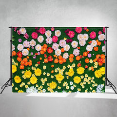 Lawn Flowers Wedding Photography Backdrop - Layoris