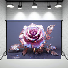 Metallic Rose Fine Art Photography Backdrop - Layoris