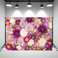 Purple Style Floral Ladies Photography Backdrop - Layoris