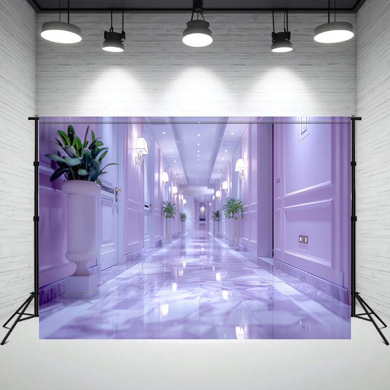 Empty Corridor Architectural Photo Backdrop - Layoris