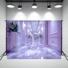 Empty Corridor Architectural Photo Backdrop - Layoris
