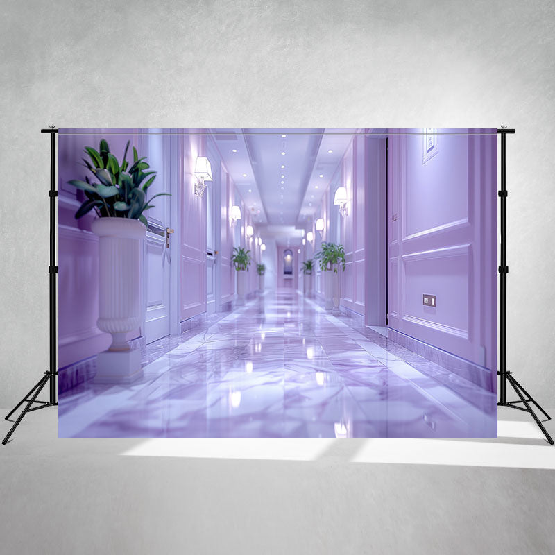 Empty Corridor Architectural Photo Backdrop - Layoris