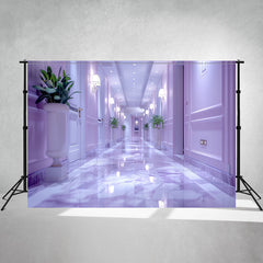 Empty Corridor Architectural Photo Backdrop - Layoris
