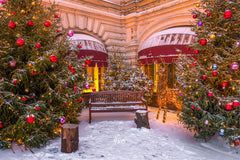 Store Chair Christmas Tree Holiday Photo Backdrop - Layoris